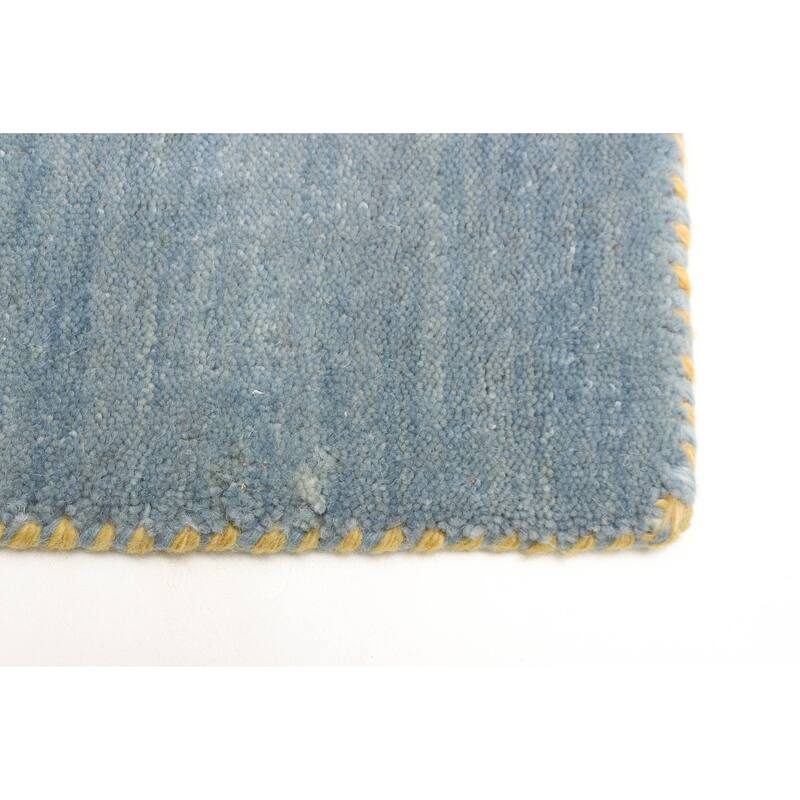 ECARPETGALLERY Hand Loomed Kashkuli Gabbeh Grey Wool Rug - 2'7 x 9'8