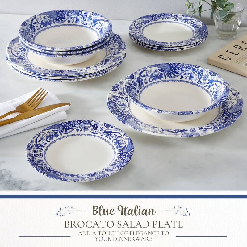 Spode Blue Italian Brocato Plate