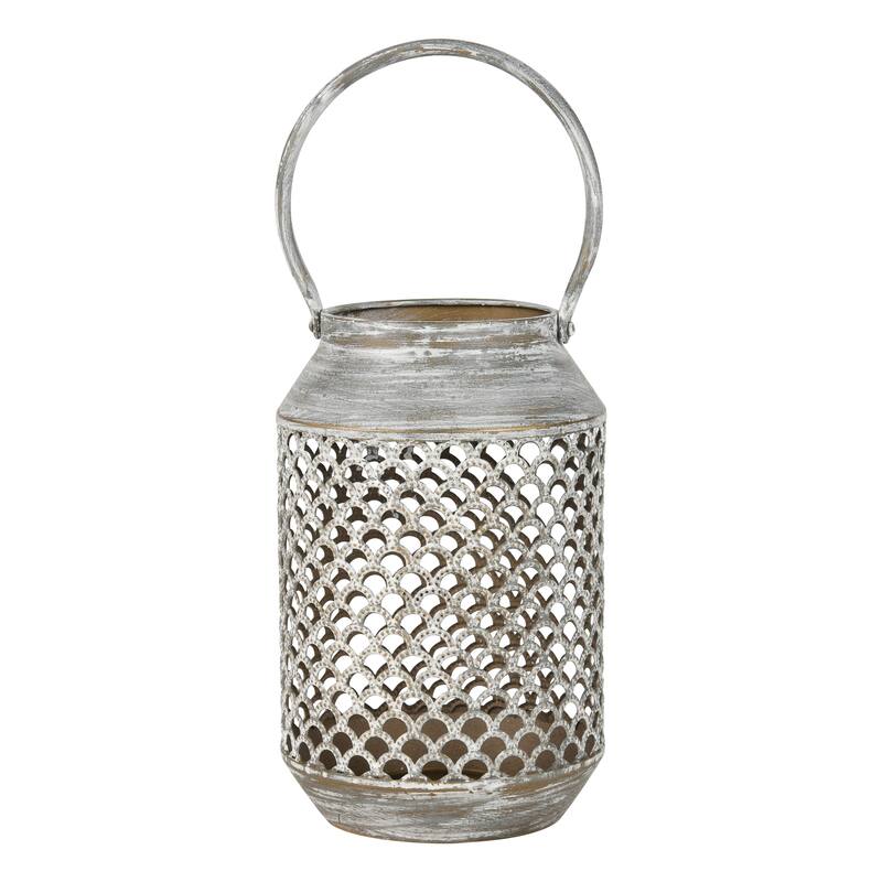 Elk Home Pennywell Aged Silver Metal 6 Inch Wide Lantern