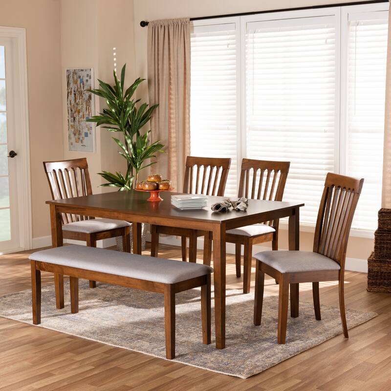 Minette Modern and Contemporary 6-Piece Dining Set