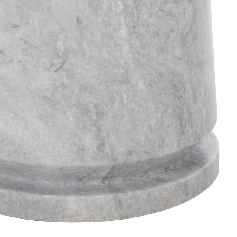 SAFAVIEH Couture Ghicu Tall Round Marble Accent Table - 22 In W x 21 In D x 24 In H - 21"W x 21"D x 24"H