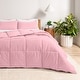 preview thumbnail 47 of 138, Bare Home Hypoallergenic Down Alternative Comforter Set Full - Light Pink