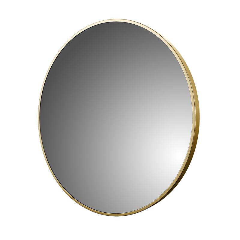 CRAFT + MAIN AM2828 Reflections 28" Diameter Modern Circular Aluminum - Brushed Gold