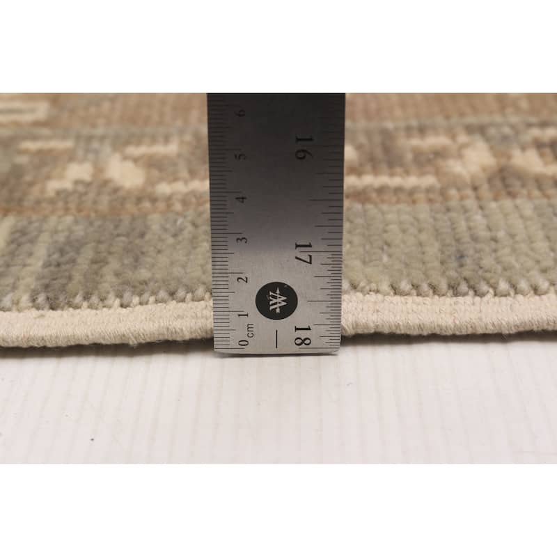 ECARPETGALLERY Hand-knotted Oushak Grey Wool Rug - 7'11 x 9'10