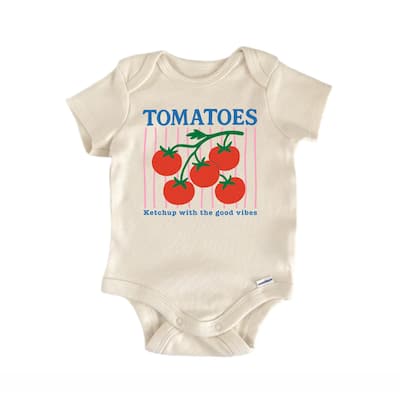 Tomatoes Fruit Retro - Baby Bodysuit