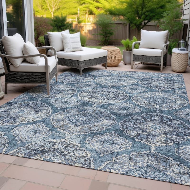 Machine Washable Indoor/Outdoor Farmhouse Jo Chantille Rug