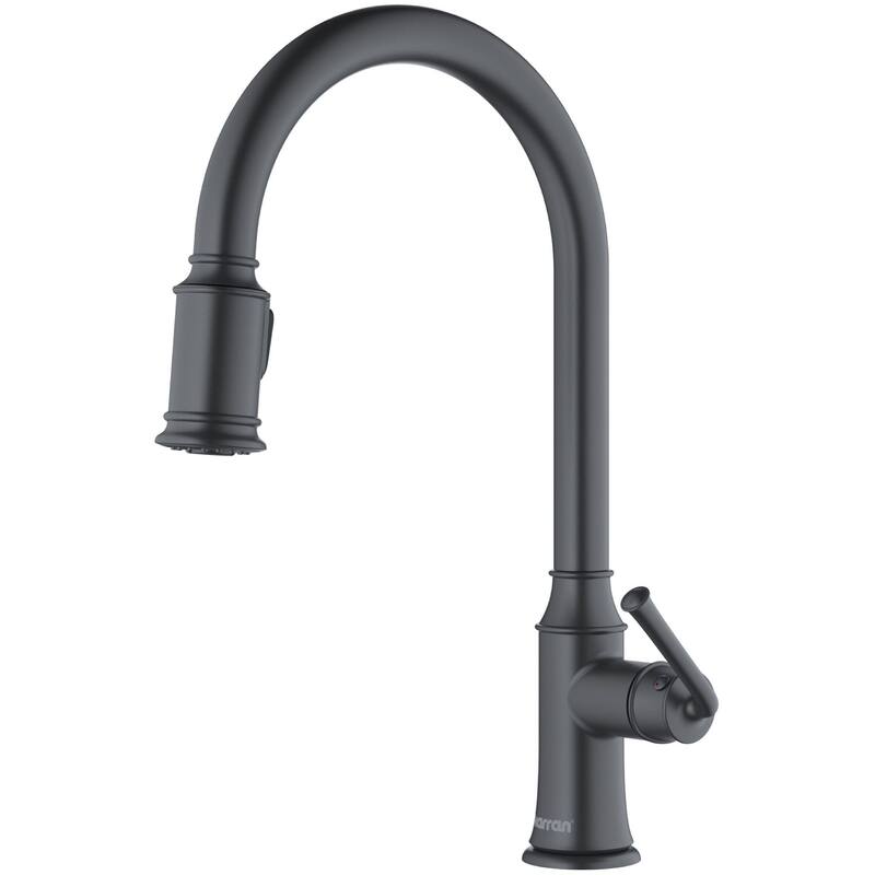 Karran USA KKF310 Auburn 1.8 GPM Single Hole Kitchen Faucet - Gunmetal Grey