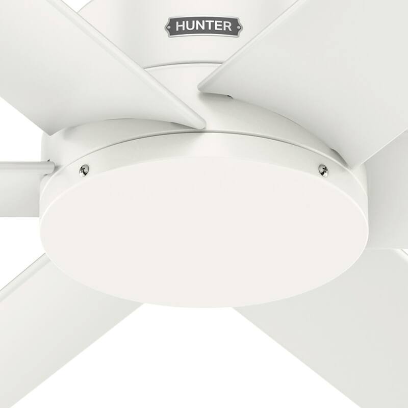 Hunter 52" Kennicott Outdoor Ceiling Fan, Wall Control - Contemporary, Industrial, Transitional - Windmill - Damp Rated!