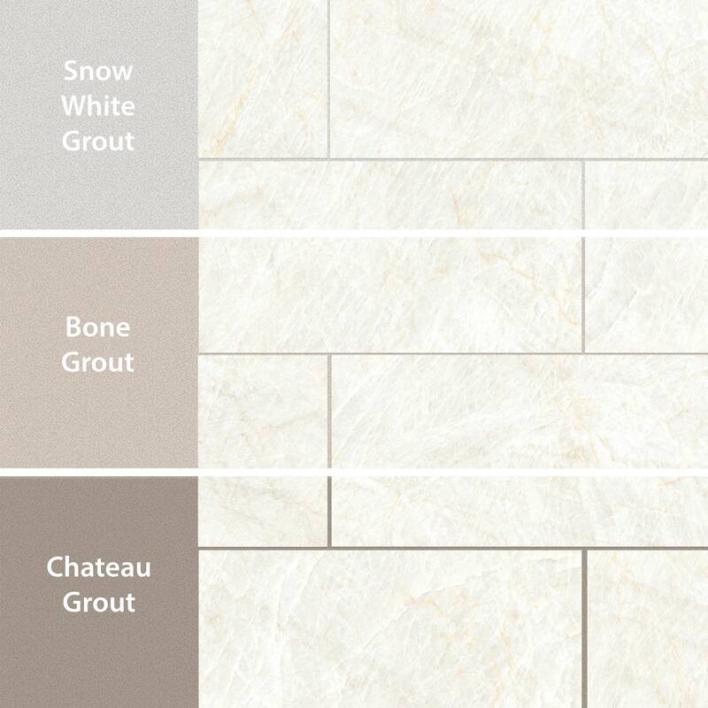Merola Tile Taj Mahal Matte Cream 23-1/2" x 47-1/4" Porcelain Floor and Wall Tile