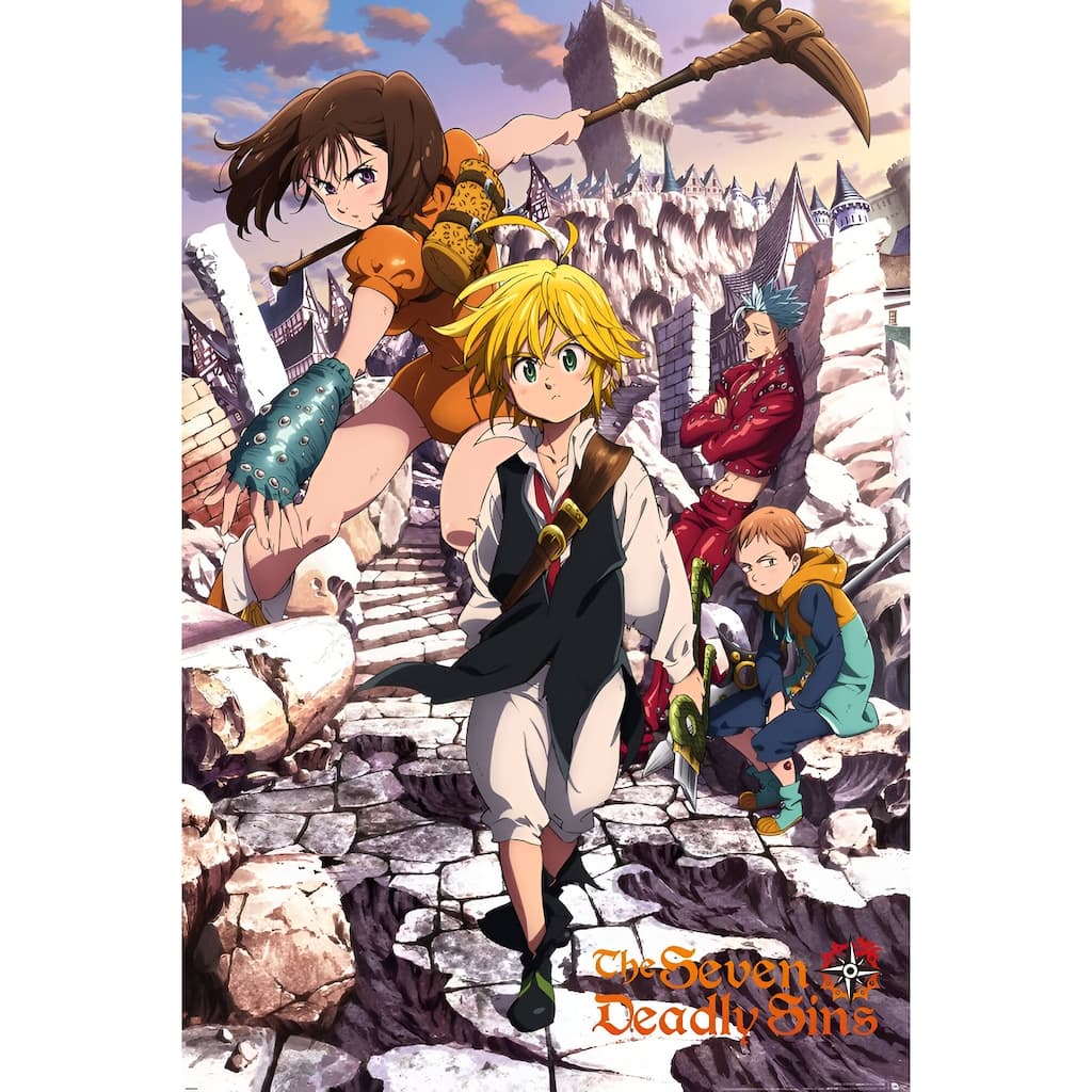 7 Deadly Sins Art Poster - 24 x 36 Inch