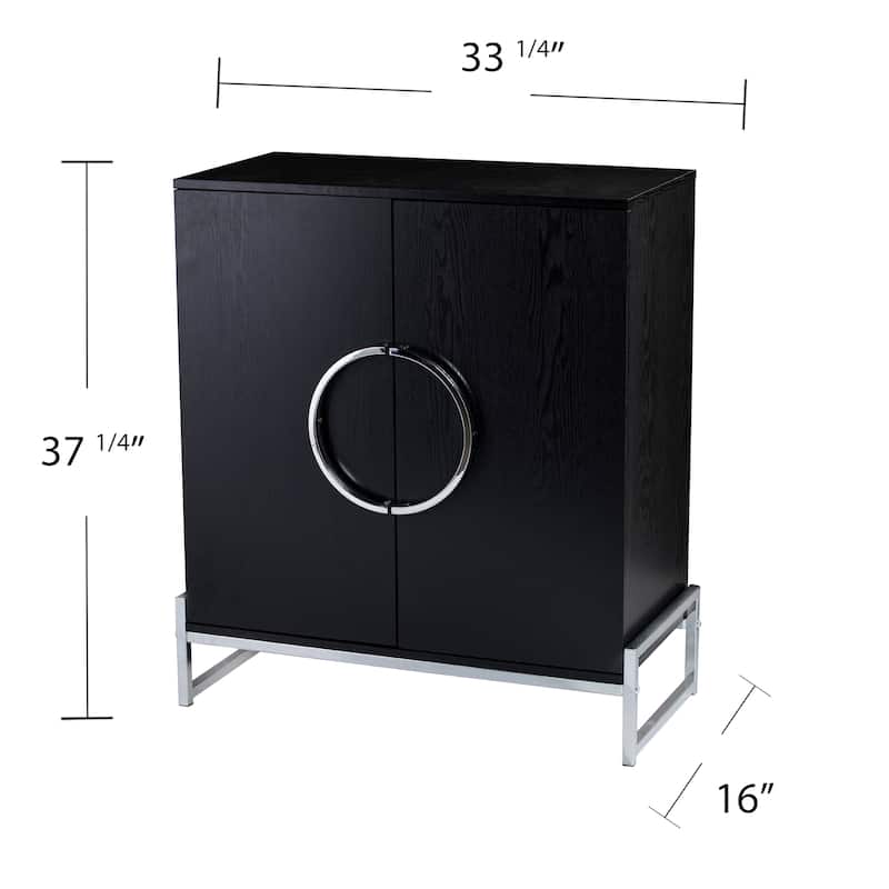 SEI Furniture Pierton Double-Door Bar Cabinet