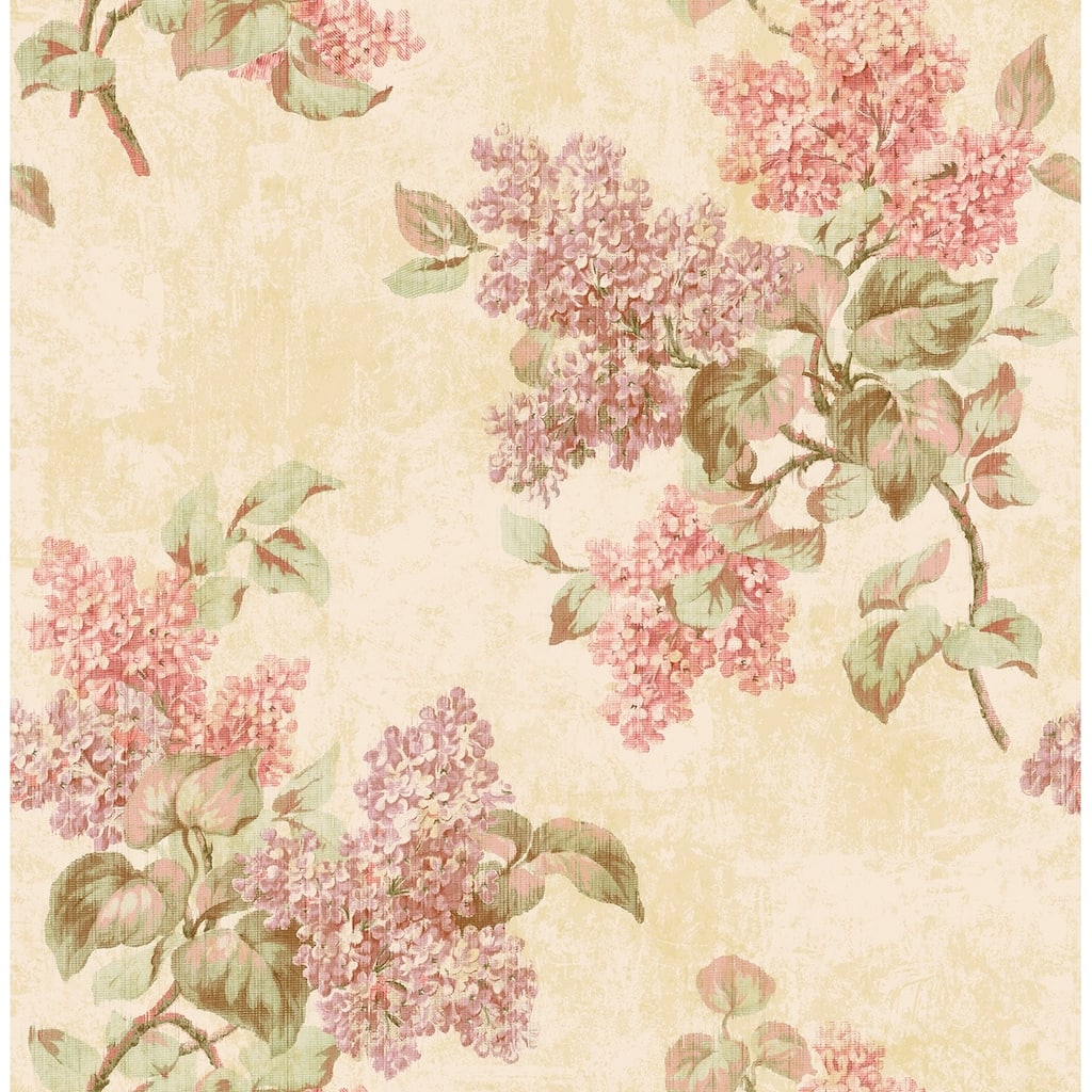 Seabrook Designs Pavla Hydrangea Unpasted Wallpaper