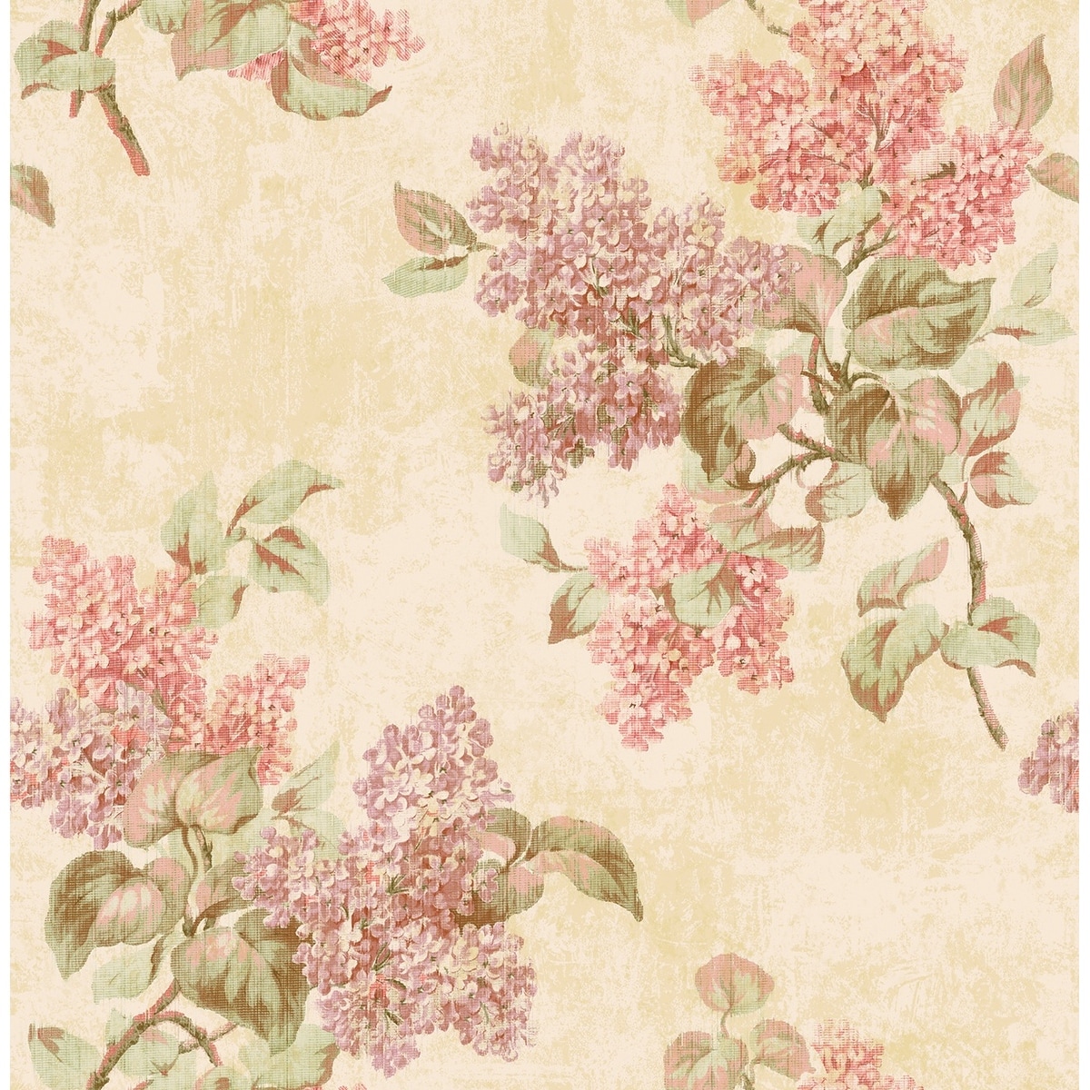 Seabrook Designs Pavla Hydrangea Unpasted Wallpaper