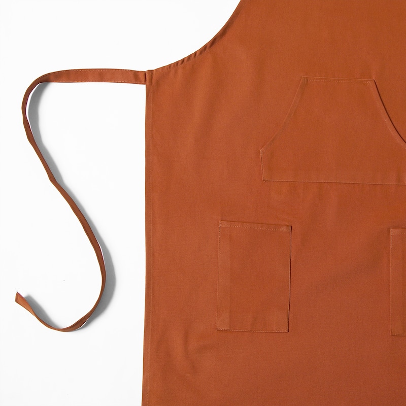 Exclusive Fabrics Solid Cotton Apron - 27 X 34