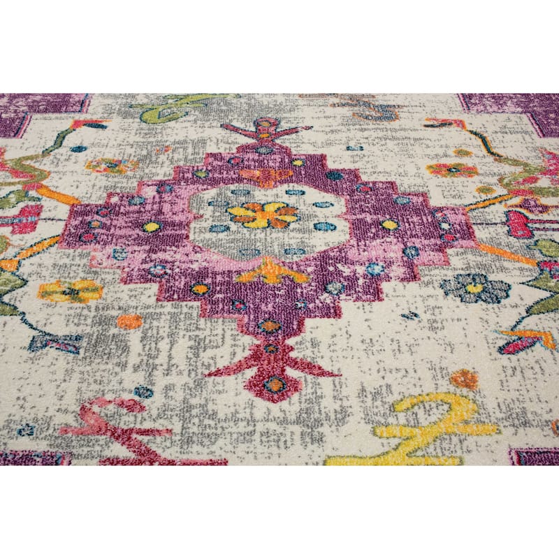 Noori Rug Sapphire Distressed Delma Multicolor Area Rug