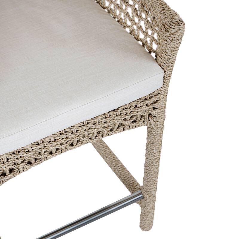 Classic Home Brisbane Woven Outdoor Bar and Counter Stools