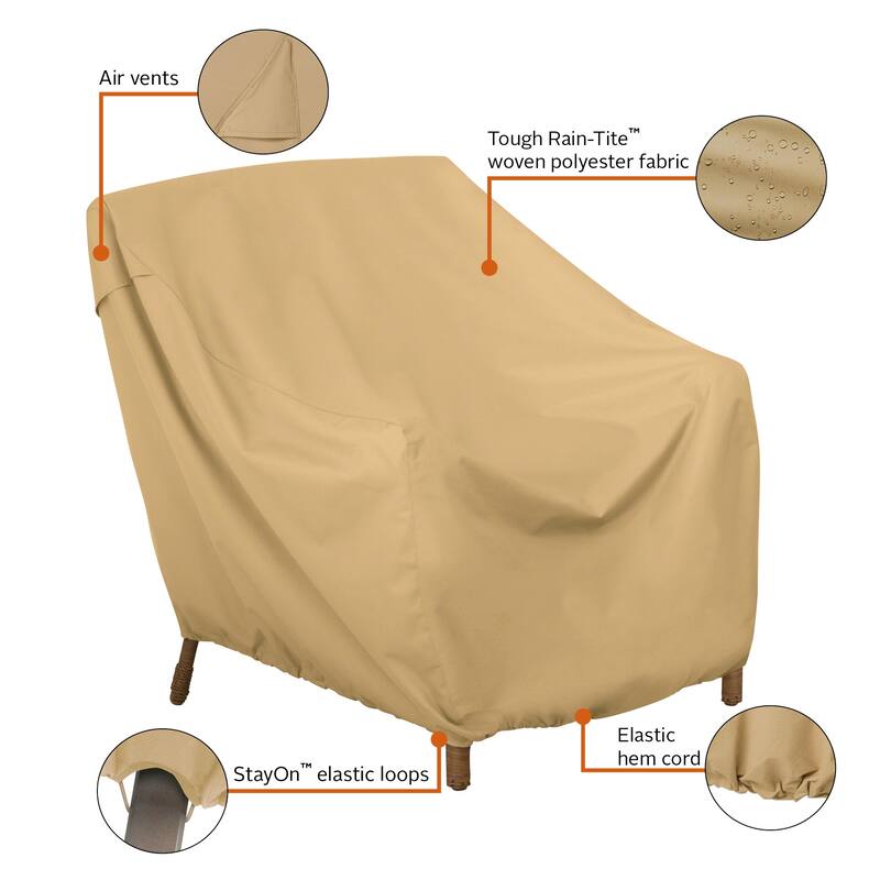 Classic Accessories Terrazzo Water-Resistant 36 Inch Patio Lounge Chair Cover