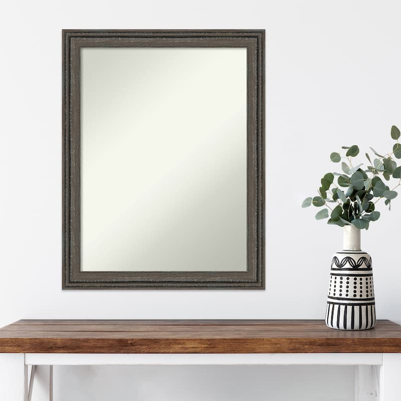 Upcycled Non-Beveled Wood Framed Wall Mirror