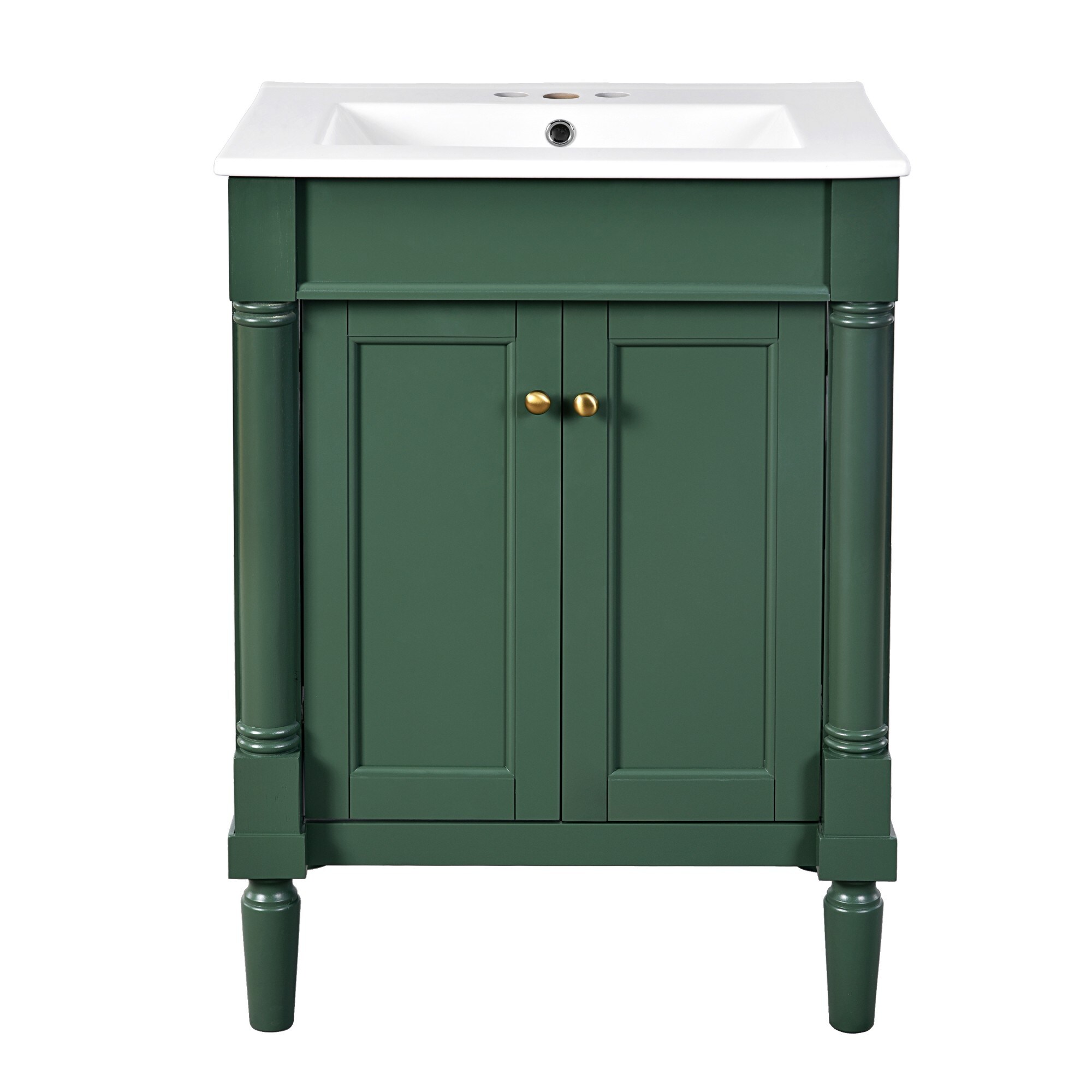 30" Bathroom Vanity Cabinet with Ceramic Sink