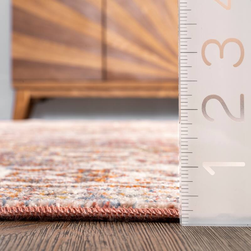 Nuloom Farley Medallion Fringe Area Rug