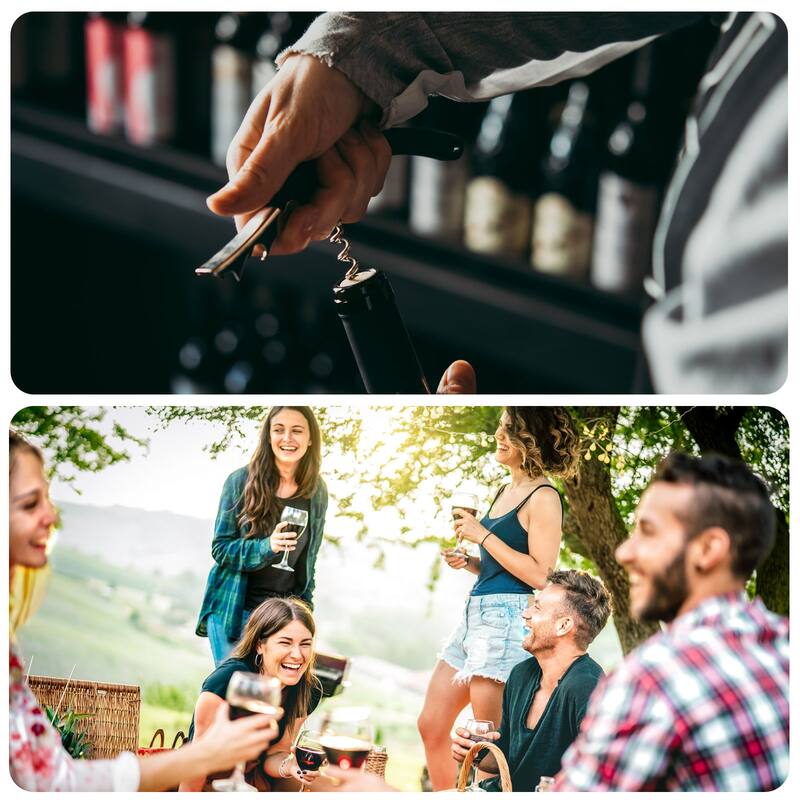 4Pcs 5" Wine Openers Waiter Corkscrew Red Wine Bottle Opener