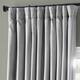 Exclusive Fabrics Silver Grey Velvet Blackout Extra Wide Curtain (1 Panel)