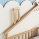 preview thumbnail 4 of 9, Natural Twin Size Pine Wood House-Shaped Bed with Guardrails, No Door