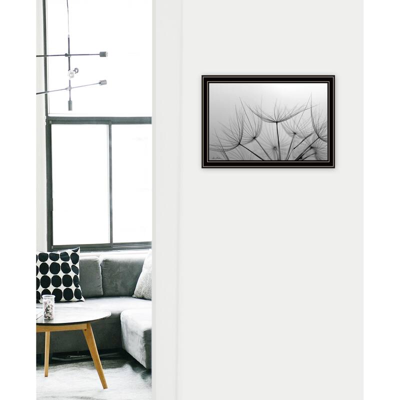 TrendyDecor4U Contemporary "Love is a Delicate Flower" Framed Print Wall Art