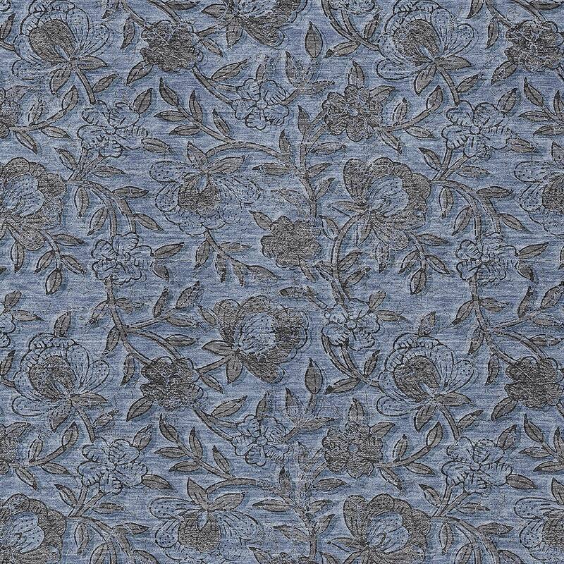 HomeRoots Floral Transitional Rectangle Outdoor Rug