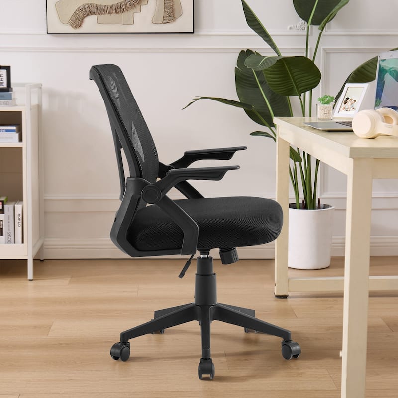 Javlergo Office Chair Mid Back Swivel Lumbar Support Desk Chair, Computer Ergonomic Mesh Chair with Armrest