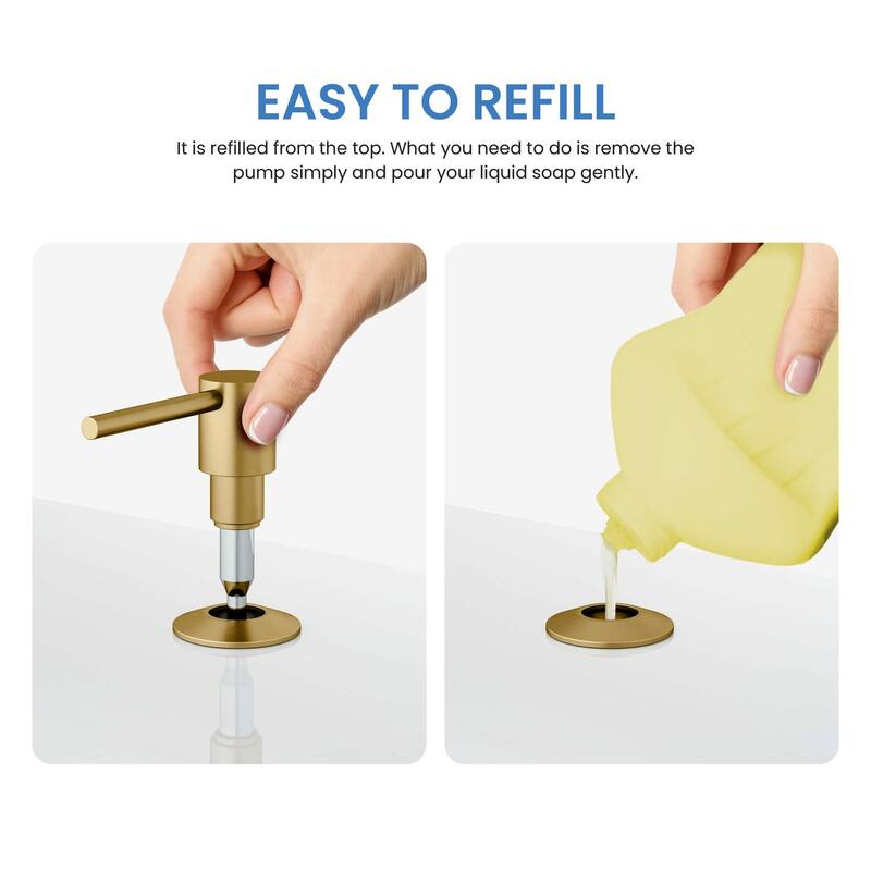 Kitchen Lead Free Solid B rass Construction Soap Dispenser