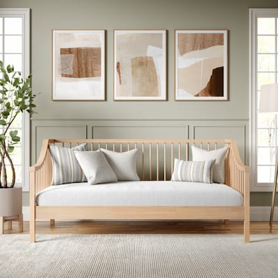 Martha Stewart Solid Wood Platform Daybed with Wooden Spindles