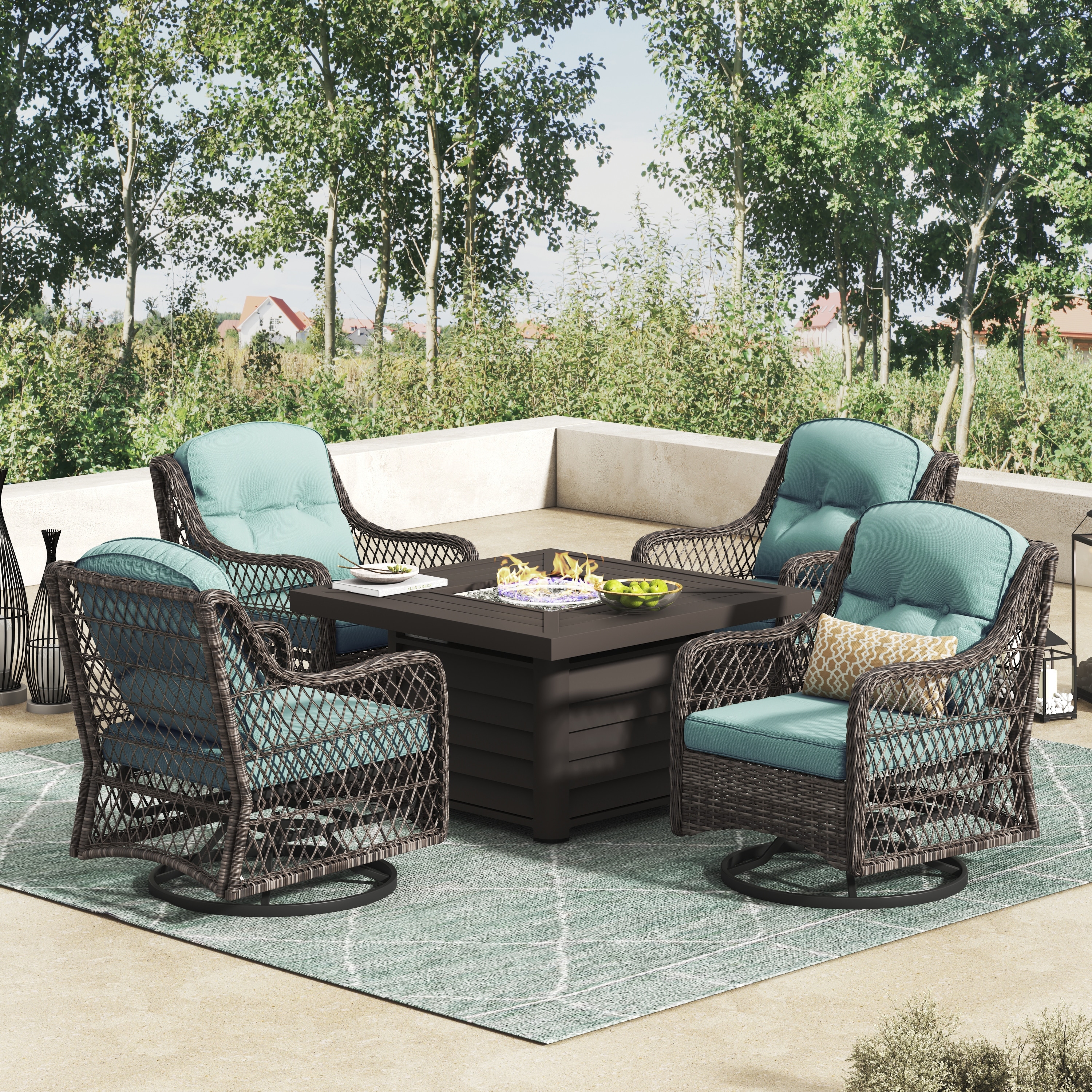Fire pit chat discount set clearance
