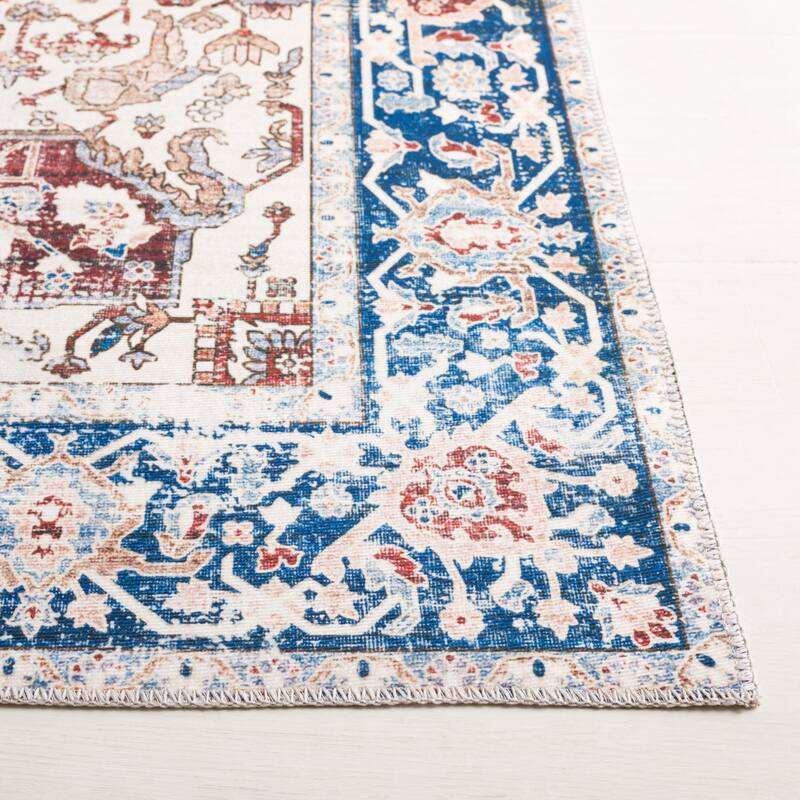 SAFAVIEH Arizona Flutur Machine Washable Slip Resistant Vintage Oriental
