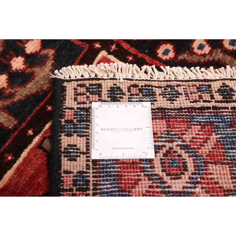 ECARPETGALLERY Hand-knotted Kayseri Vintage Dark Navy, Red Wool Rug - 4'9 x 6'8