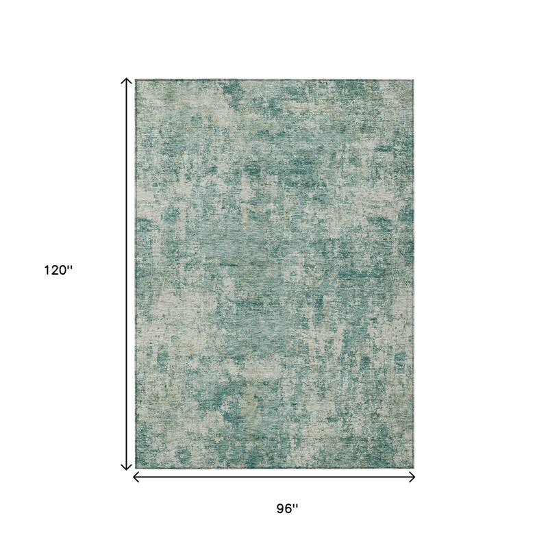 HomeRoots Abstract Transitional Rectangle Outdoor Rug