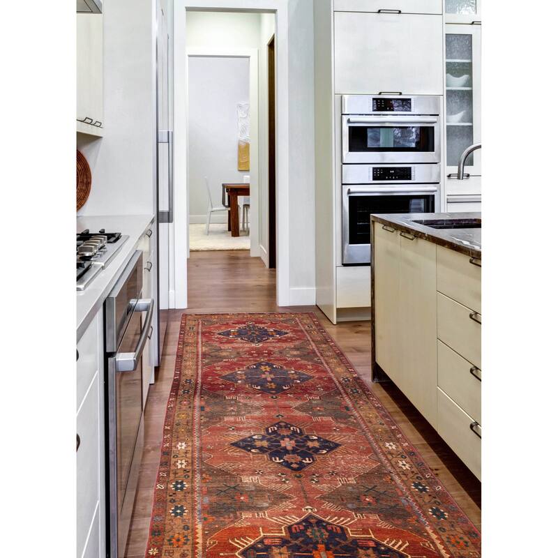ECARPETGALLERY Hand-knotted Konya Anatolian Red Wool Rug - 3'11 x 13'9