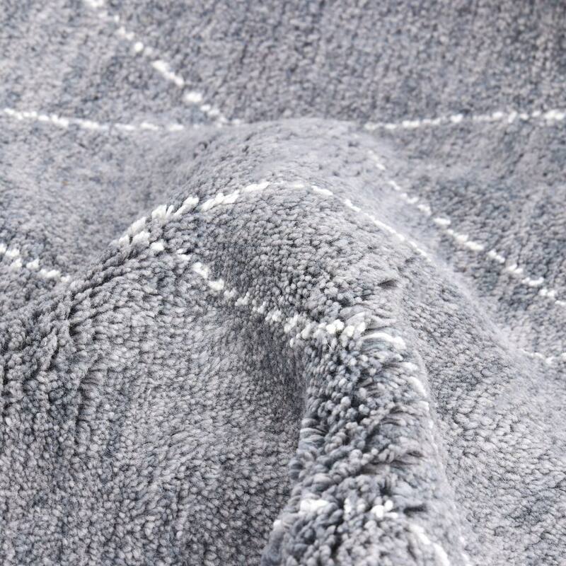 Overton Handmade Shaggy Boho Moroccan Area Rug