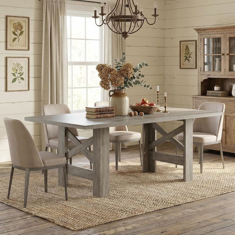 71" Farmhouse Kitchen Dining Table Set for 6-8 for Kitchen, Office (Only Table)
