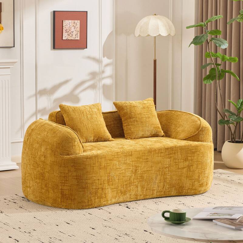 Compress Sofa. It Has Armrests on Both Sides, Comes with Two Pillows