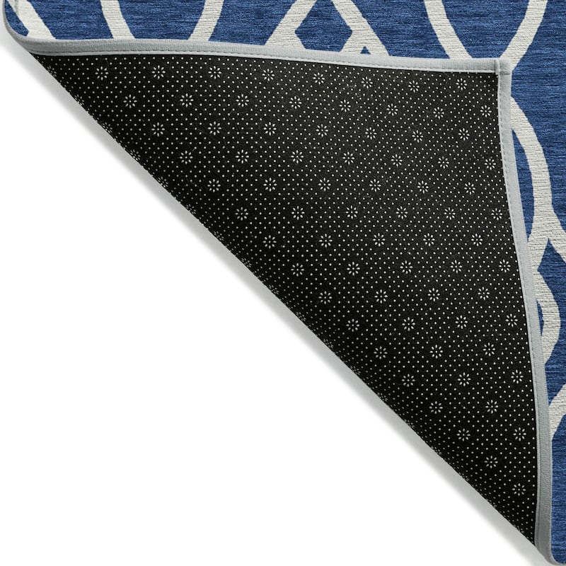 Machine Washable Indoor/ Outdoor Chantille Trellis Modern Rug
