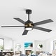 preview thumbnail 38 of 47, Airsurfer 52 in. Integrated LED Indoor Ceiling Fans with Light and Remote Control Included
