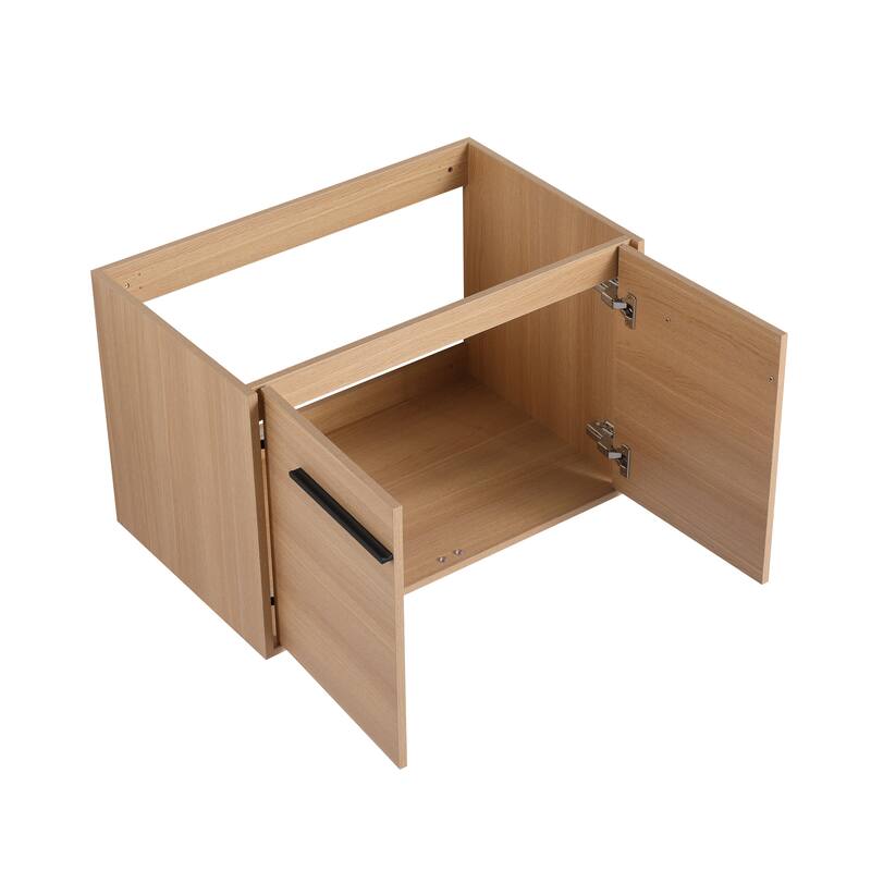 Malwee 24"/30"/36" Floating Bathroom Vanity, Wall Mounted Bathroom Vanity with Sink and Soft Close Doors