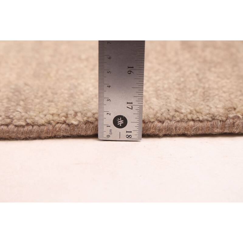 ECARPETGALLERY Hand-knotted Peshawar Ziegler Light Khaki Wool Rug - 5'0 x 6'9