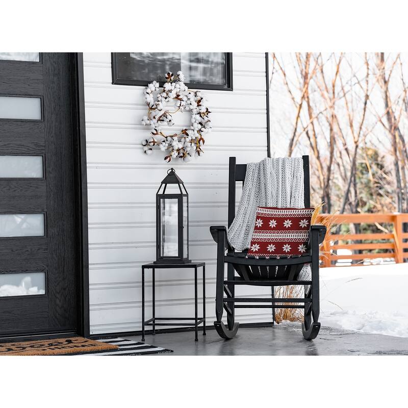 Poinsettia Charm Accent Pillow