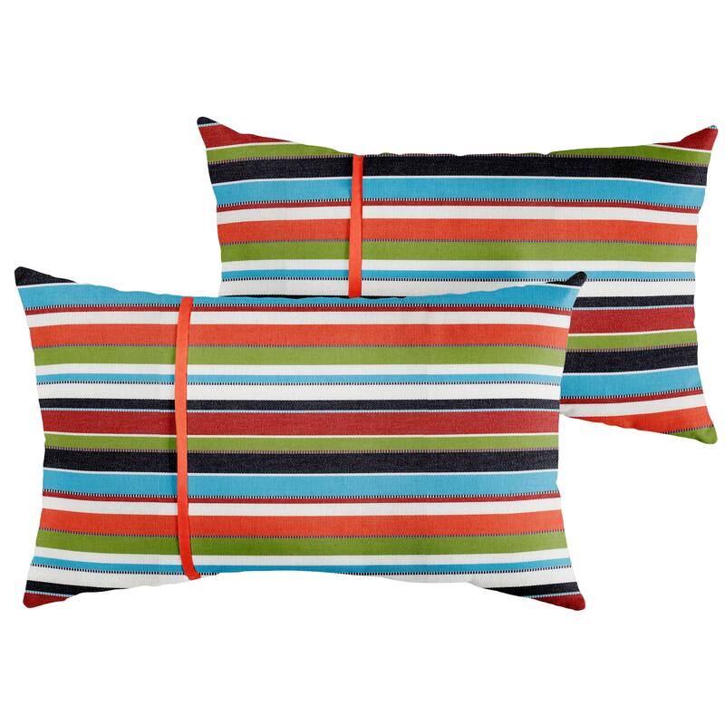 Sorra Home Sunbrella Outdoor Single Petite Flange Pillow Set of 2