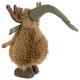 preview thumbnail 6 of 4, 13" Whimsical Standing Moose Christmas Decoration