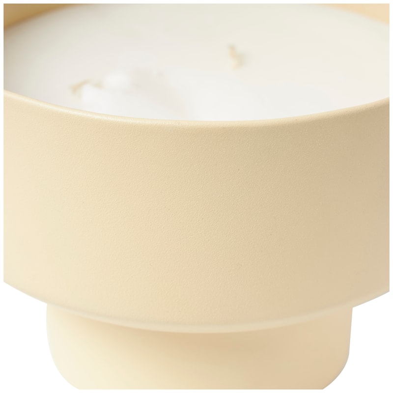 Metal Scented Matte 50 oz 3 Wick Candle with White Wax