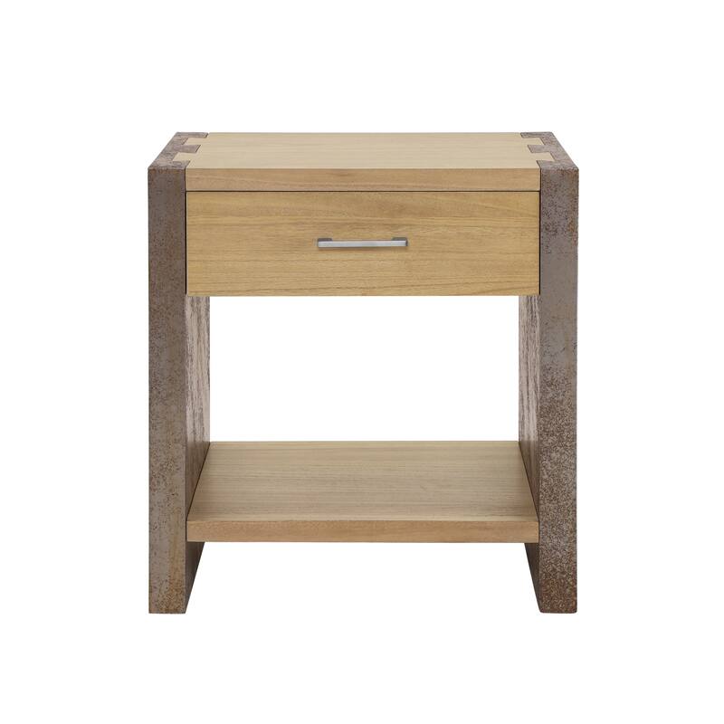 Christopher Knight Home - Quillson MDF 1-Drawer Nightstand with Smooth Glide Drawer