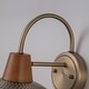 preview thumbnail 10 of 13, Farmhouse Industrial 1-Light Wall Sconce with Hammered Metal Shade Barn Outdoor Light - W10.24"